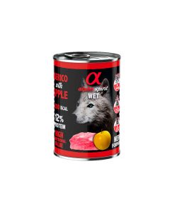 Alpha Spirit Alimento húmedo de cerdo con manzana 400 g